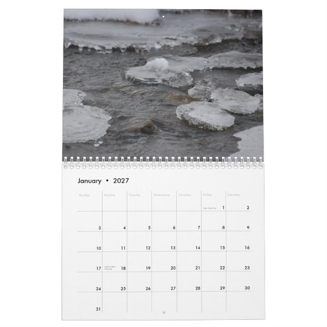 Scenes of Nature 2010 Calendar (Jan 2027)