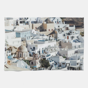 Scenes of Santorini Kitchen Towel