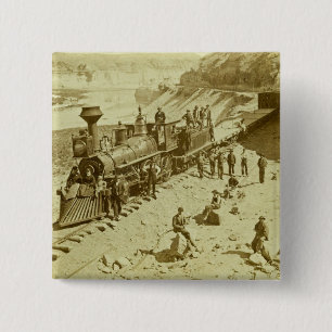 Scenes on the Union Pacific Railroad 15 Cm Square Badge