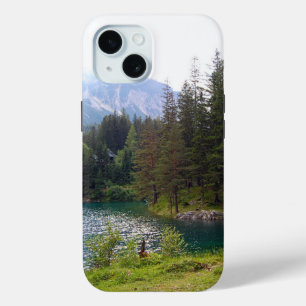 Scenic Alpine Forrest and Lake iPhone 15 Case