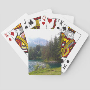 Scenic Alpine Forrest and Lake Photo Playing Cards