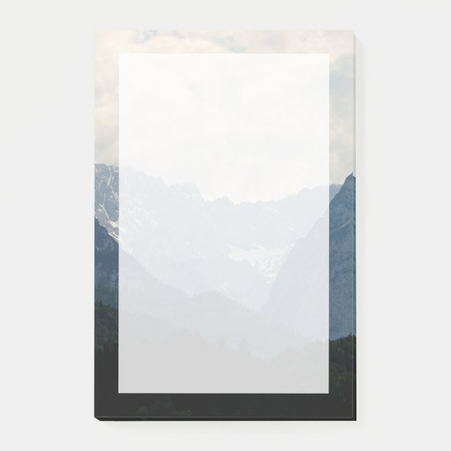 Scenic Alpine Mountains Nature Photo Post-it Notes (Front)