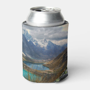 Scenic Alpine Mountains Photo Can Cooler