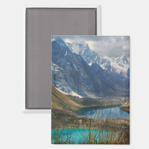Scenic Alpine Mountains Photo Magnet