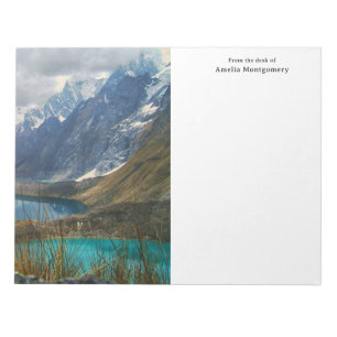 Scenic Alpine Mountains Photo Notepad