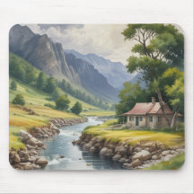 Scenic Animated River Mousepad