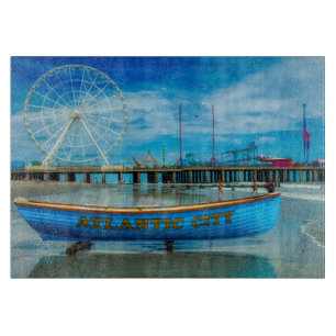 Scenic Atlantic City Boardwalk Cutting Board
