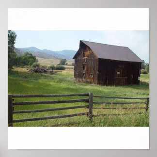 Scenic barns poster