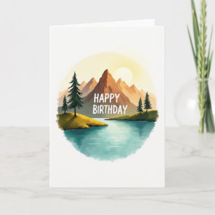 Scenic Birthday Mountain Card