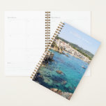 Scenic Blue Ocean Spain Travel Photo Custom Name Planner<br><div class="desc">This stylish undated 2021 weekly and monthly planner features a beautiful travel photo of the blue waters and boats in the Spanish Mediterranean,  Costa Brava,  Spain. Personalise it with your name and year. Great gift idea!</div>