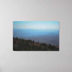 Scenic Blue Ridge Mountains Landscape Photography Canvas Print