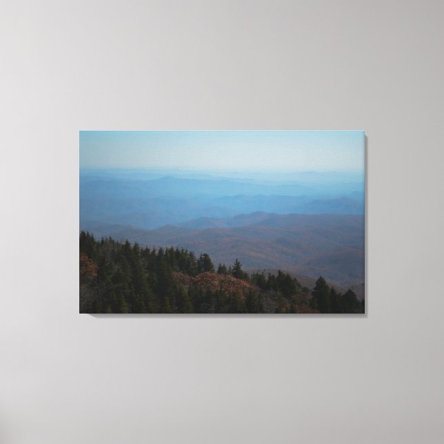 Scenic Blue Ridge Mountains North Carolina Photo Canvas Print (Front)