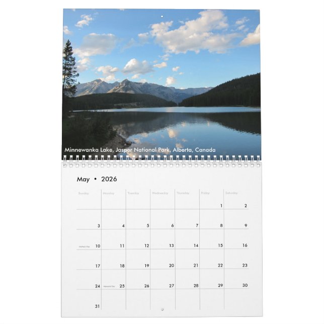 Scenic Calendar (May 2026)