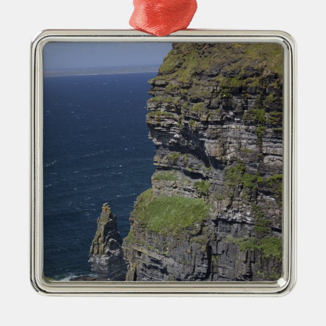 Scenic Cliffs of Moher and O'Brien's Tower Metal Tree Decoration (Front)