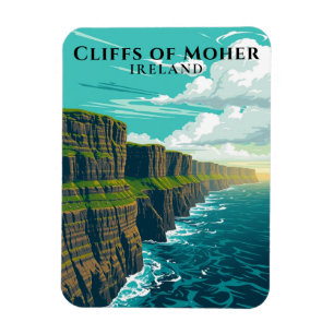 Scenic Cliffs of Moher Ireland Coastal Souvenir Magnet
