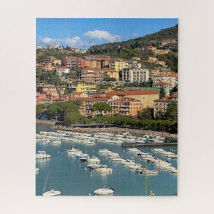 Scenic Coast Town, Lerici, Liguria, Italy Jigsaw P Jigsaw Puzzle