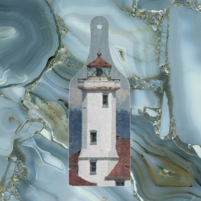 Scenic Coastal Lighthouse Photo Cutting Board (In Situ)