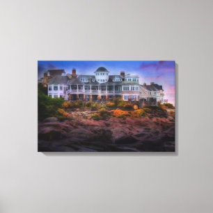 Scenic Coastal Sunrise Cape Neddick Maine Canvas Print