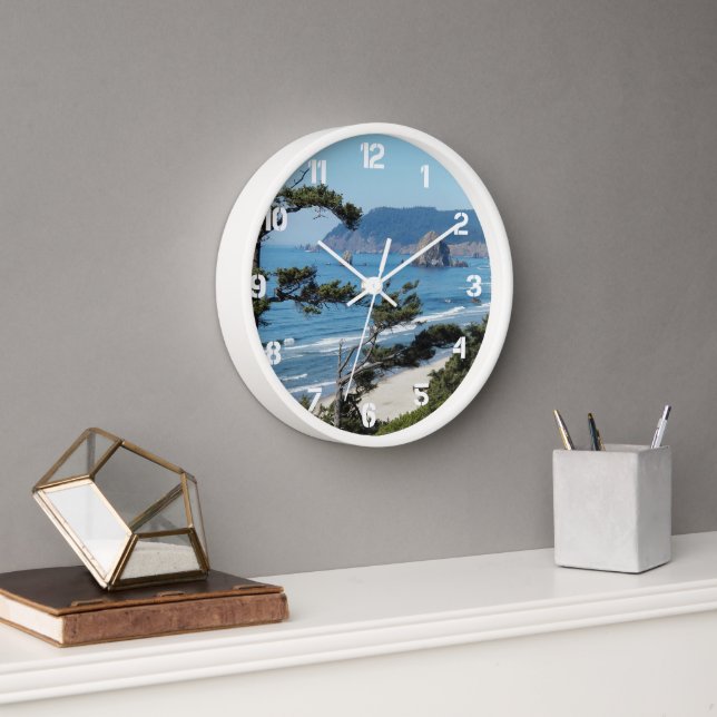 Scenic Coastline Seascape Clock (Office)