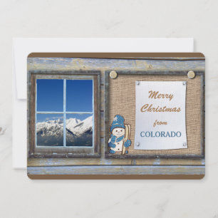 Scenic Colorado Note Photo Template Christmas Card