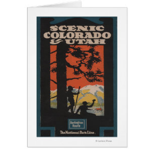 Scenic Colorado & Utah Travel Poster