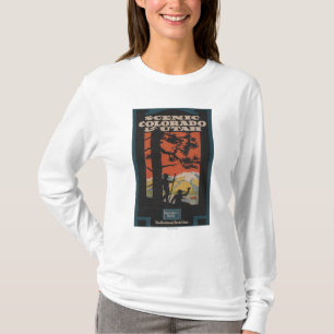 Scenic Colorado & Utah Travel Poster T-Shirt