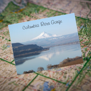 Scenic Columbia River Gorge Travel Photo Postcard