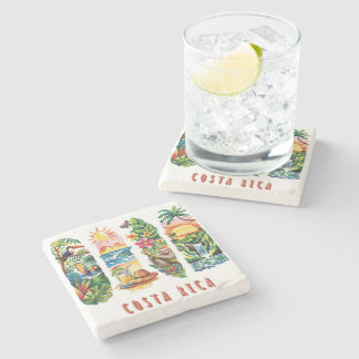 Scenic Costa Rica Travel Stone Coaster
