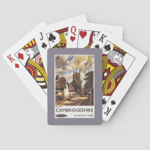 Scenic Country View British Railways Poster Playing Cards