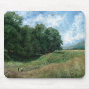 Scenic Countryside Path – Vintage Landscape Design Mouse Pad
