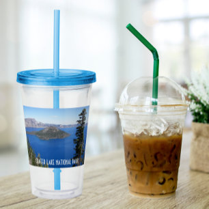 Scenic Crater Lake National Park Acrylic Tumbler