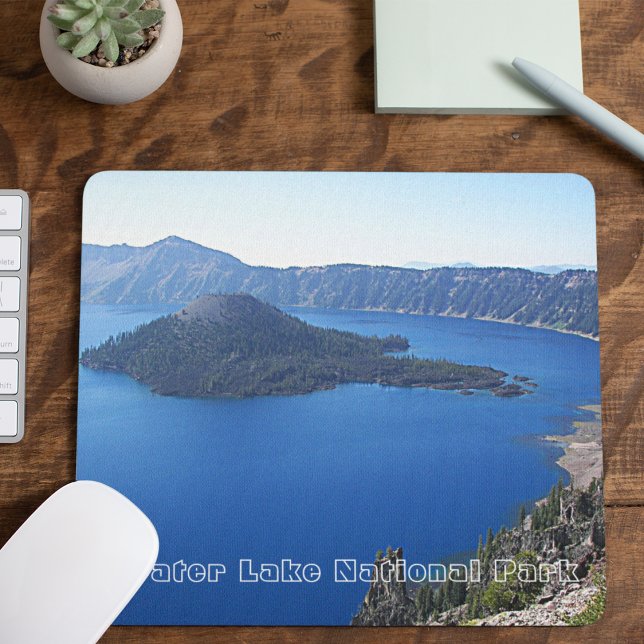 Scenic Crater Lake National Park Mouse Pad (In Situ)