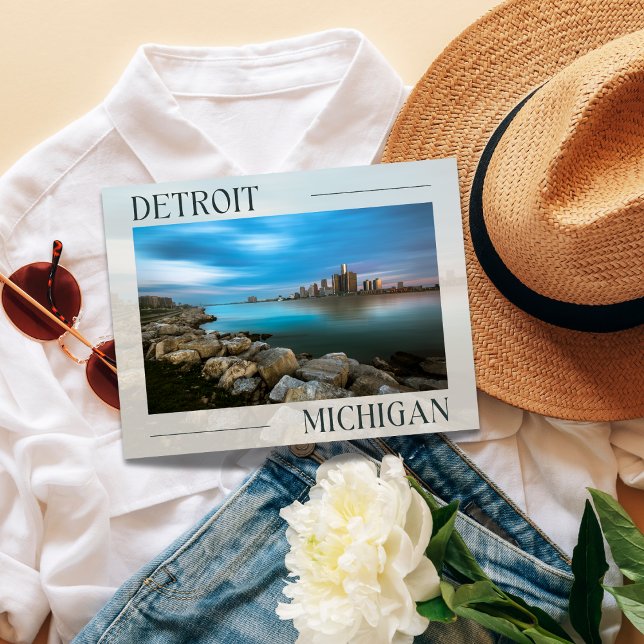 Scenic Detroit Waterfront Postcard (Scenic Detroit Postcard)