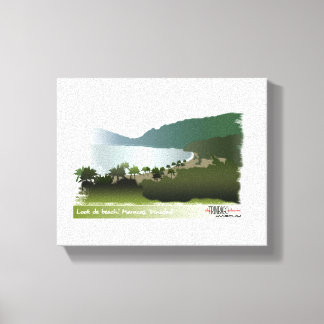 Scenic drive to the beach canvas print