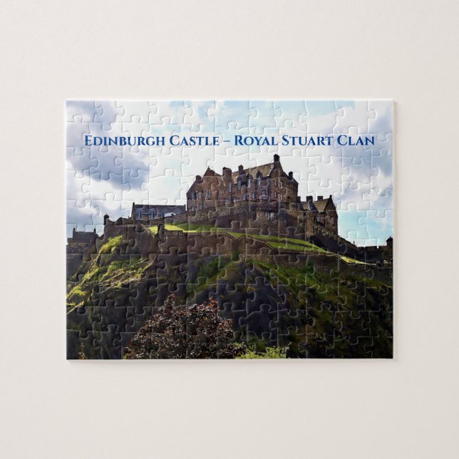 Scenic Edinburgh Castle Scotland  Royal Stuart Jigsaw Puzzle (Horizontal)