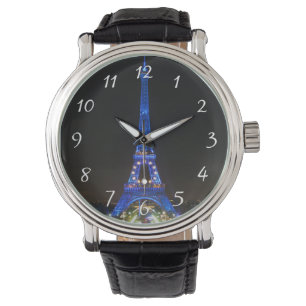 Scenic Eiffel Tower at Night Watch