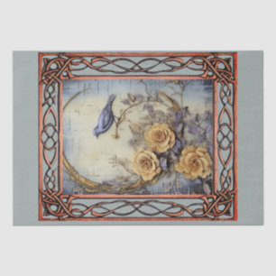 Scenic Fantasy Gothic Florals  Decoupage Tissue Paper