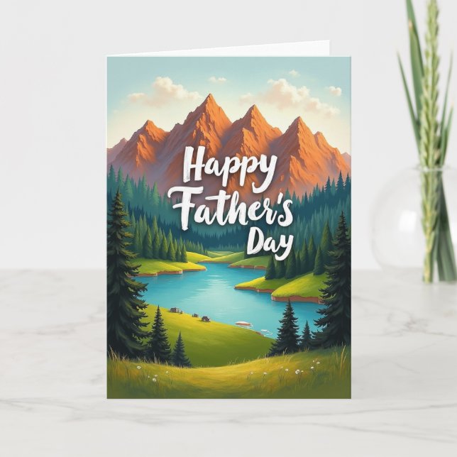 Scenic Fathers Day Art Card (Front)