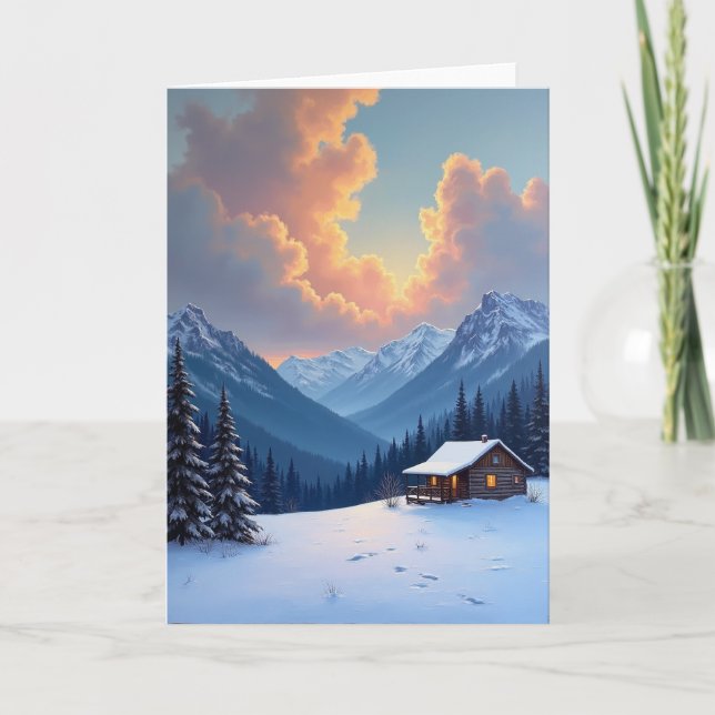 Scenic Fathers Day Cabin Card (Front)