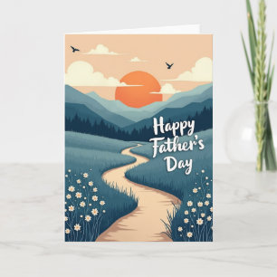 Scenic Fathers Day Path Card