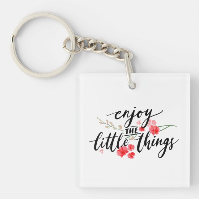 Scenic Forest and River Landscape Accent Pillow Key Ring (Front)