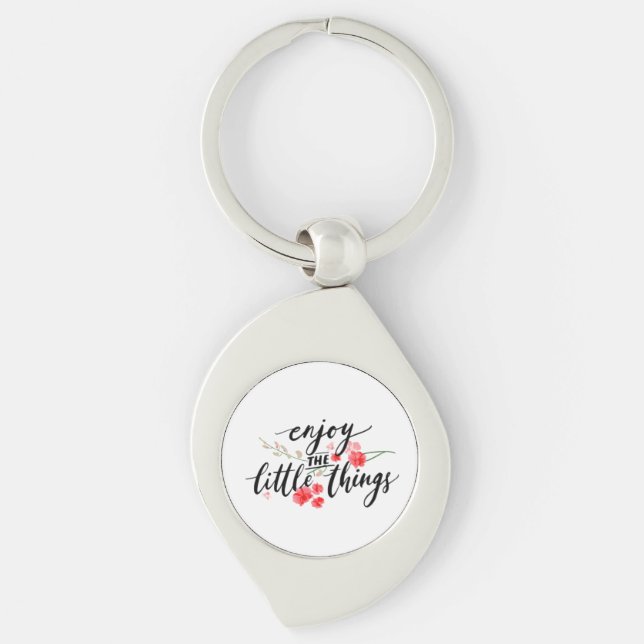 Scenic Forest and River Landscape Accent Pillow Key Ring (Front)