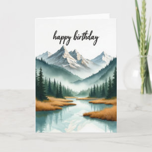 Scenic Forest Mist Card