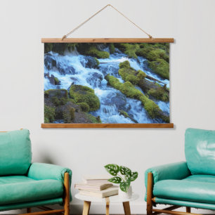 Scenic Forest Waterfall Landscape Hanging Tapestry