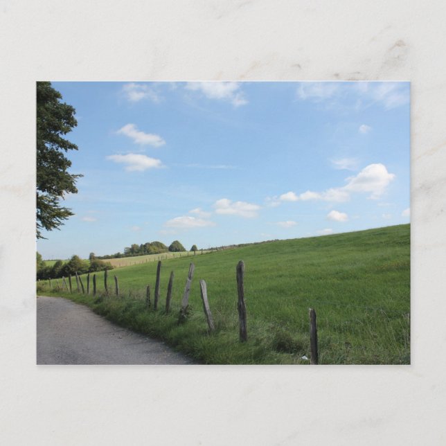 Scenic German Countryside "Bergisches Land" Postcard (Front)
