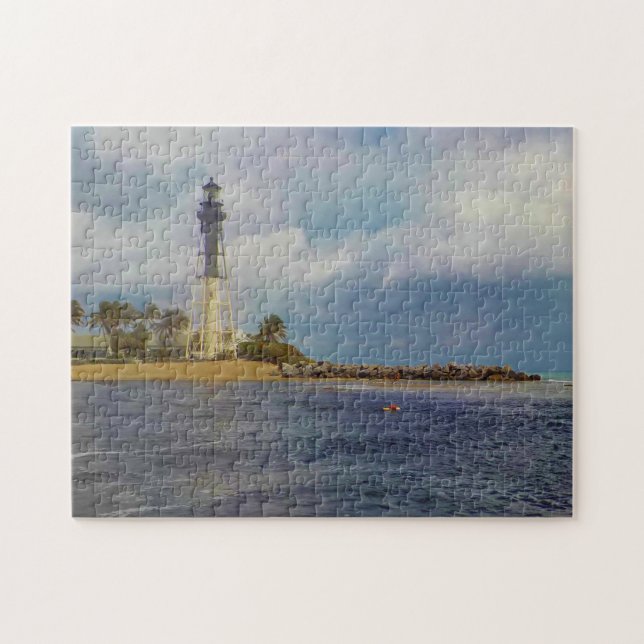 Scenic Hillsboro Inlet Light Jigsaw Puzzle (Horizontal)