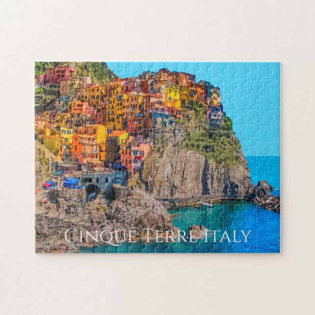 Scenic Jigsaw Puzzle For Adults Cinque Terre Italy (Horizontal)