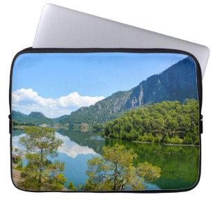 Scenic Lake Mountain Reflection Photo Laptop Sleeve