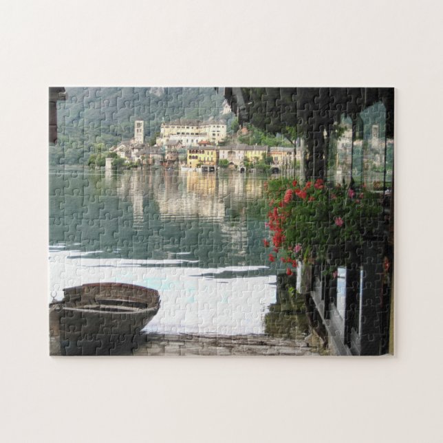 Scenic Lake Orta, Italy Jigsaw Puzzle (Horizontal)