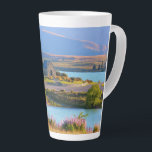 Scenic Lake Tekapo Latte Mug<br><div class="desc">Scenic photographic image features the Church of the Good Shepherd and the beautiful landscape surrounding,   at Lake Tekapo,  New Zealand.</div>